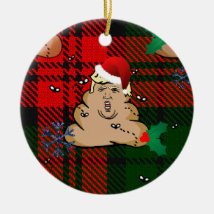 Décoration En Céramique trump à la décharge de noël