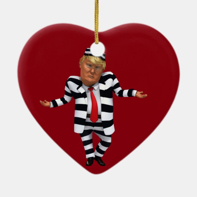 Décoration En Céramique Trump en prison (Dos)