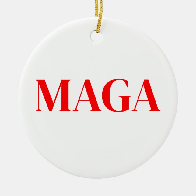 Décoration En Céramique Trump Maga 2024 (Devant)
