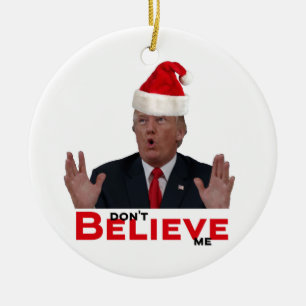 Décoration En Céramique Trump, ne me croyez pas