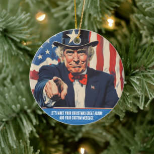 Décoration En Céramique Trump Rendons votre Noël meilleur !