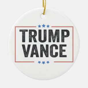 Décoration En Céramique Trump Vice-Président Vance Président Election USA
