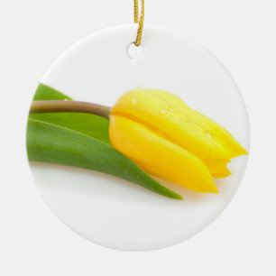 Décoration En Céramique Tulipe jaune