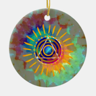Décoration En Céramique Tyedye spirituel