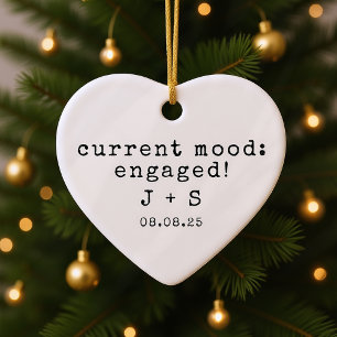 Décoration En Céramique Typographie minimaliste personnalisée