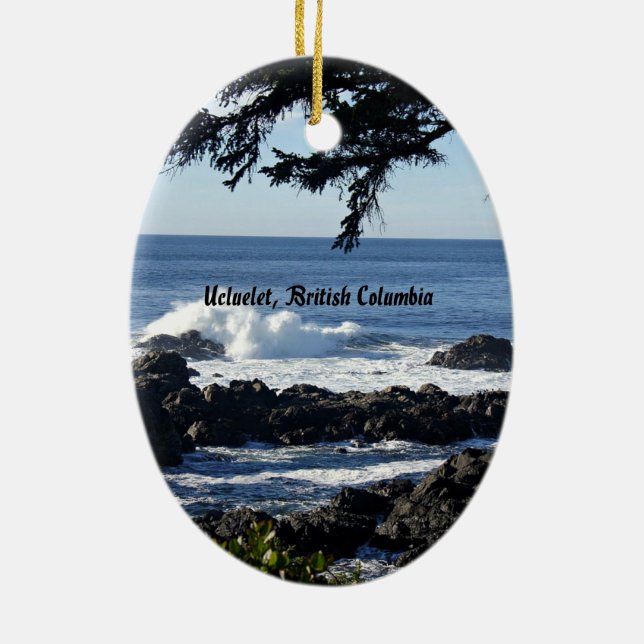Décoration En Céramique Ucluelet, Colombie-Britannique (Dos)