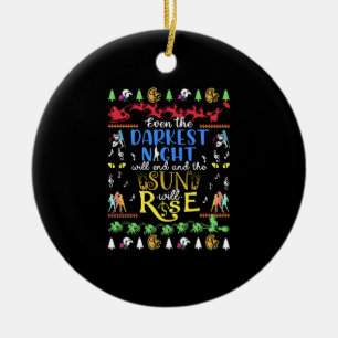 Décoration En Céramique Ugly Broadway Sweatshirt de Noël