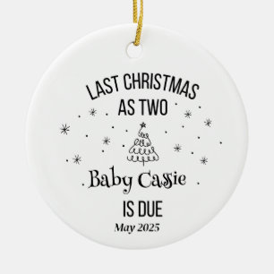 Décoration En Céramique Ultrasound personnalisé 1er Noël