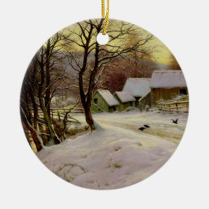 Décoration En Céramique Un matin d'hiver