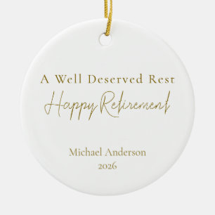 Décoration En Céramique Un repos bien mérité Cadeau de retraite personnali