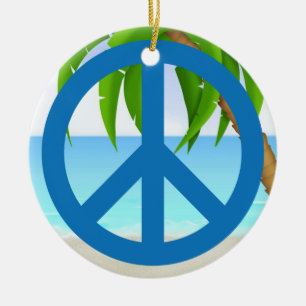 Décoration En Céramique Un thème pacifique - signe de paix