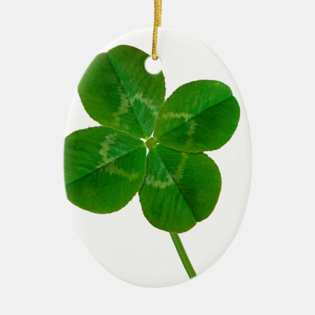 Décoration En Céramique Un trèfle de quatre feuilles (Devant)