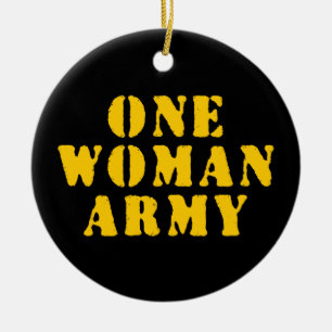 DÉCORATION EN CÉRAMIQUE UNE ARMÉE FEMME