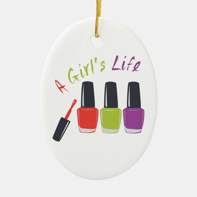 Décoration En Céramique Une vie de filles (Devant)
