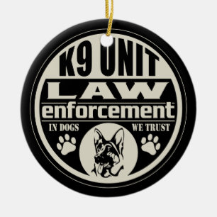 Décoration En Céramique Unité K9 chez les chiens que nous faisons
