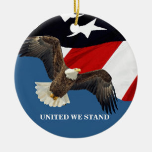 Décoration En Céramique United We Stand/USA