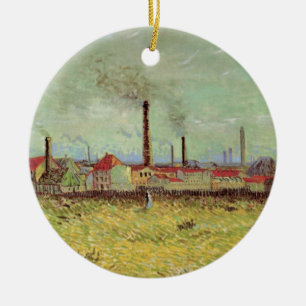 Décoration En Céramique Usines à Asnieres par Vincent van Gogh