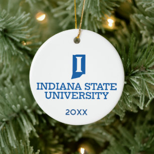 Décoration En Céramique Vacances de l'Université d'État de l'Indiana