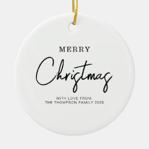 Décoration En Céramique Vacances de Noël Classique Minimale