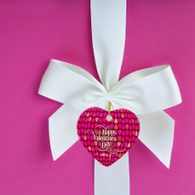 Valentine personnalisation étiquette cadeau gardie