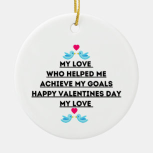 Décoration En Céramique Valentine's day cite Love citations