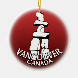 Décoration En Céramique Vancouver Ornament Personnalisé Vancouver Souvenir