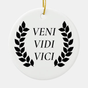 Décoration En Céramique Veni Vidi Vici