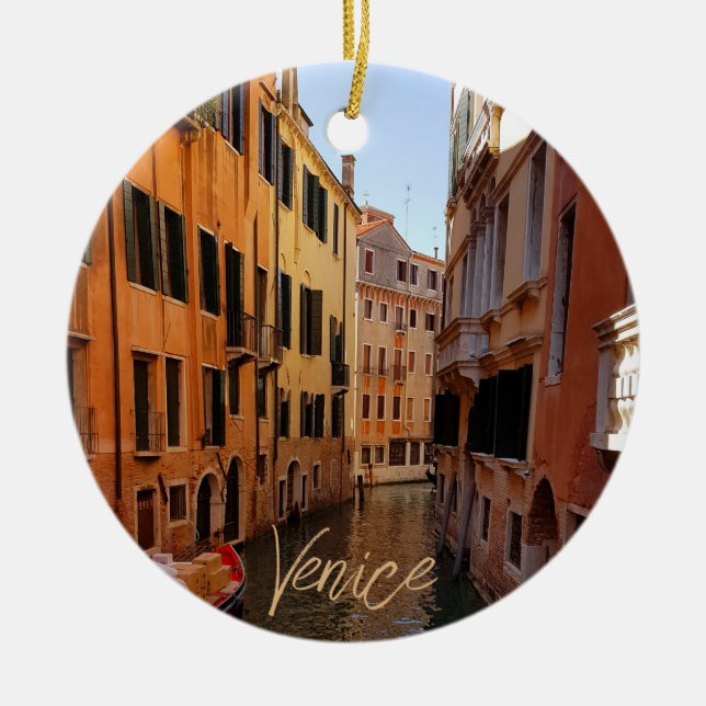 Décoration En Céramique Venice Italy Canal Buildings Travel (Devant)