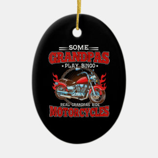 Décoration En Céramique Véritable Grandpas Ride Motos Moto Lover