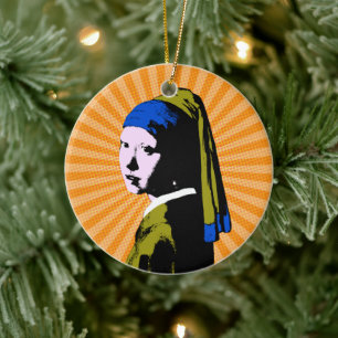 Décoration En Céramique Vermeer Perle Oreille Pop Art