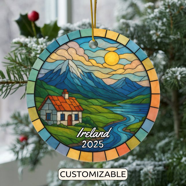 Décoration En Céramique Verre de teint personnalisé Irlande, Europe (Créateur téléchargé)