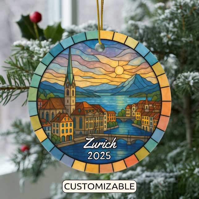 Décoration En Céramique Verre de teint personnalisé Zurich, Suisse (Créateur téléchargé)