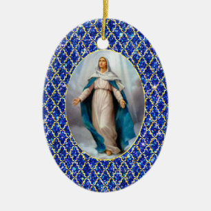 Décoration En Céramique Vierge Marie béni