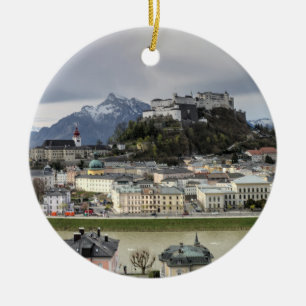 Décoration En Céramique View Over Salzburg Austria