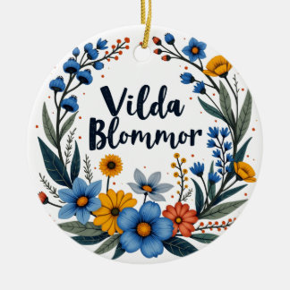 Décoration En Céramique Vilda Blommor Swedish Wildflower