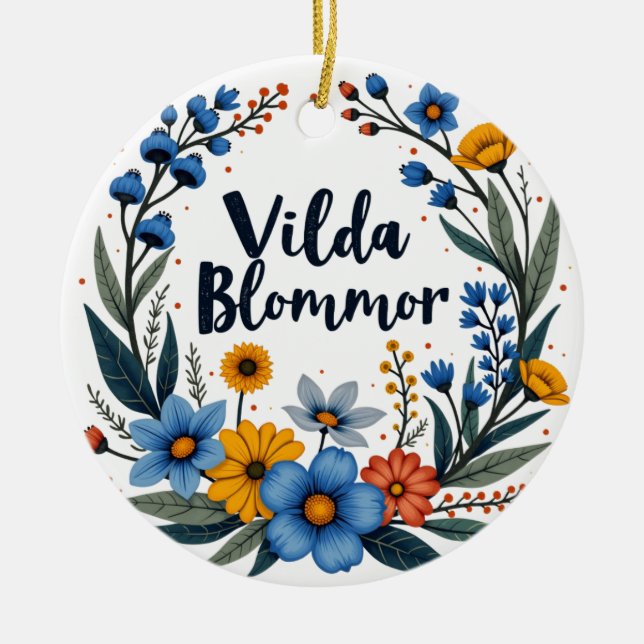 Décoration En Céramique Vilda Blommor Swedish Wildflower (Devant)