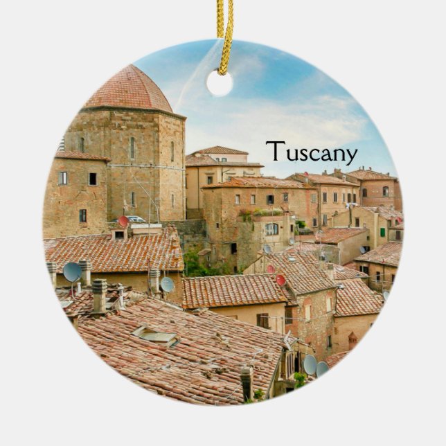Décoration En Céramique Village toscan Toscane Italie (Devant)