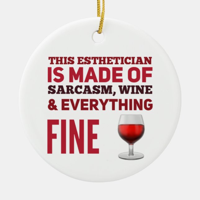 Décoration En Céramique Vin Esthétique cadeau (Devant)