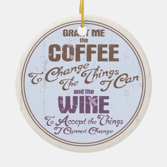 Décoration En Céramique Vin III de sérénité (Dos)