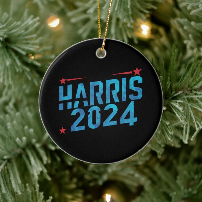 Décoration En Céramique Vintage Kamala Harris 2024 (Arbre)
