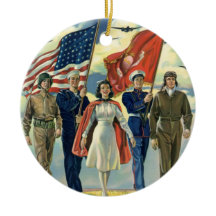 Vintage Patriotique, Fiers Héros du personnel mili