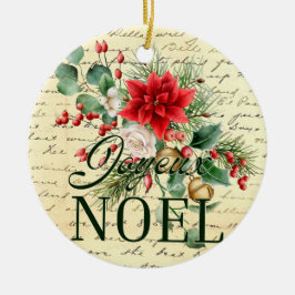 Décoration En Céramique Vintage Russe Français Joyeux Noel