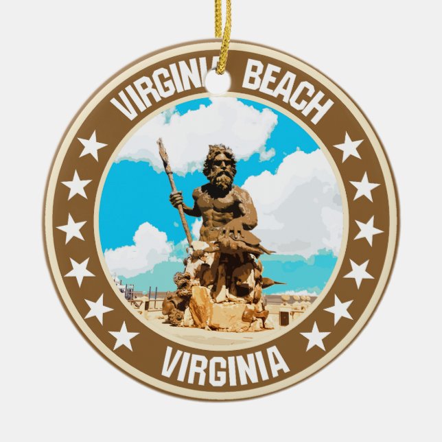 Décoration En Céramique Virginia Beach (Devant)
