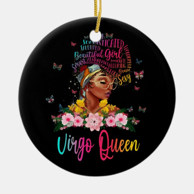 Décoration En Céramique Virgo Queen Black Women Persistent Belle (Devant)