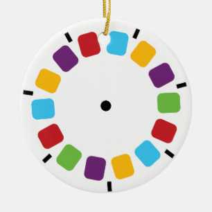 Décoration En Céramique Visualiseur coloré Reel Retro Moderne