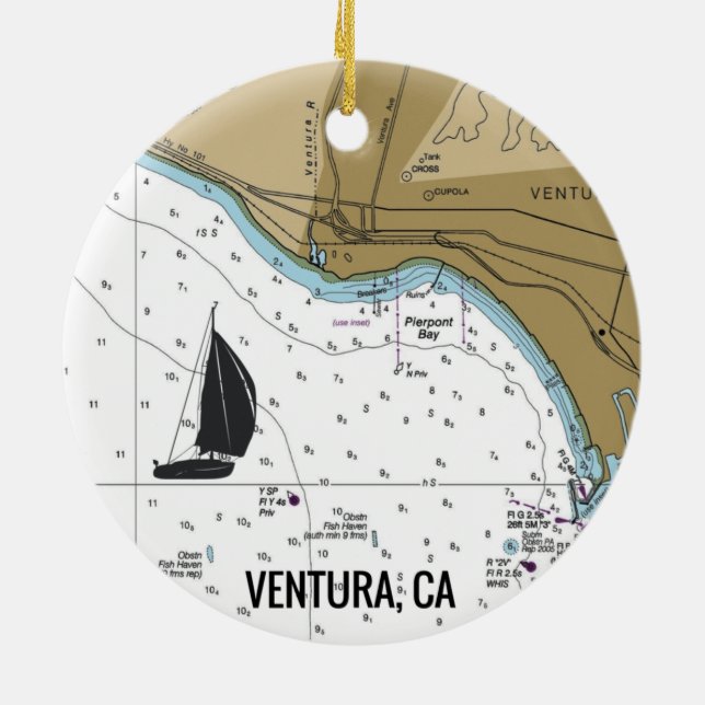 Décoration En Céramique Voile Ventura (Dos)