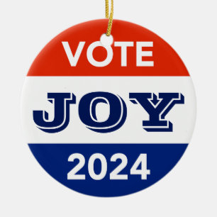 Décoration En Céramique Vote Joy 2024 Harris Walz