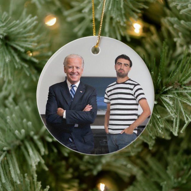 Décoration En Céramique Vous avez rencontré le président Joe Biden | Ajout (Arbre)