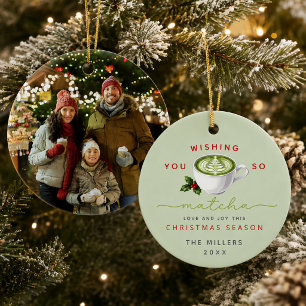 Décoration En Céramique Vous souhaite autant d'amour Matcha Photo Noël