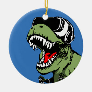Décoration En Céramique VR T-rex